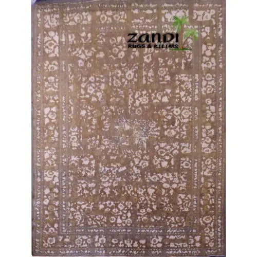 One Of The Kind Hand Knotted Persian Modern Rug 13'2"X10'2" zandirugs